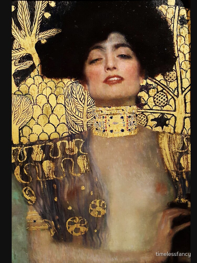 Aperçu 7 sur 7. T-shirt classique avec l'œuvre Gustav Klimt, Judith créée et vendue par timelessfancy.
