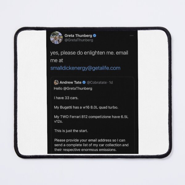 Item preview, Andrew Tate Gets Roasted By Greta Thunberg designed and sold by Dylan-Gray.