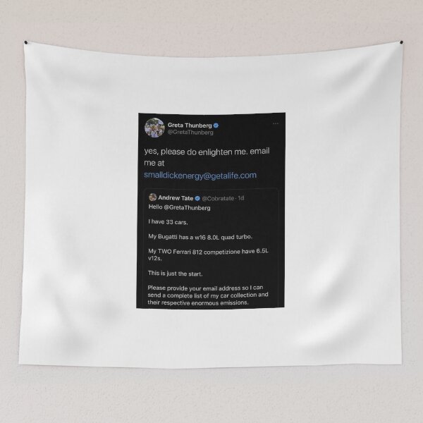 Item preview, Andrew Tate Gets Roasted By Greta Thunberg designed and sold by Dylan-Gray.