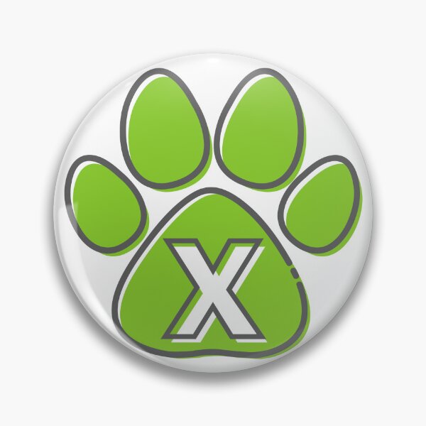 Item preview, Green Paw Monogram X designed and sold by Coffee Lifestyle.