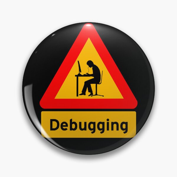Item preview, 'Debugging' Computer Man Crying - Funny Road Sign Design designed and sold by Ridiculam Toga.
