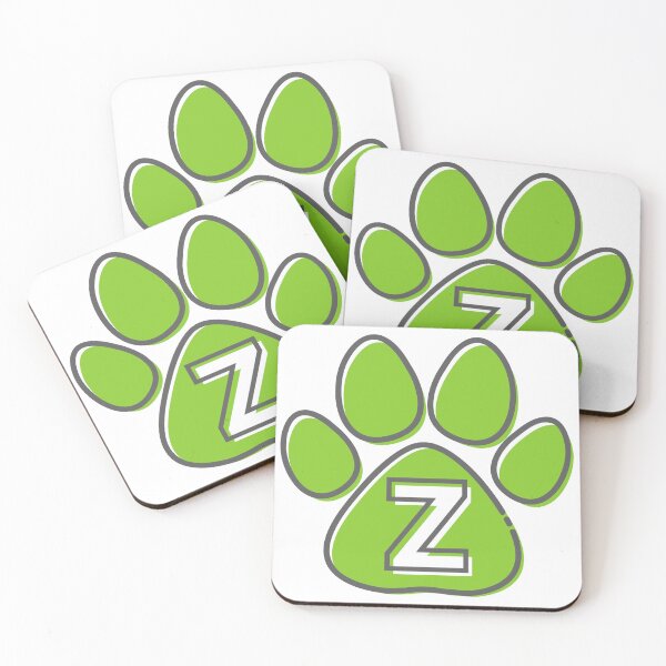 Item preview, Green Paw Monogram Z designed and sold by Coffee Lifestyle.