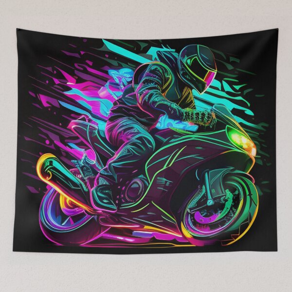 Artikelvorschau, Futuristisches Neon-Superbike entworfen und verkauft von verluxe.