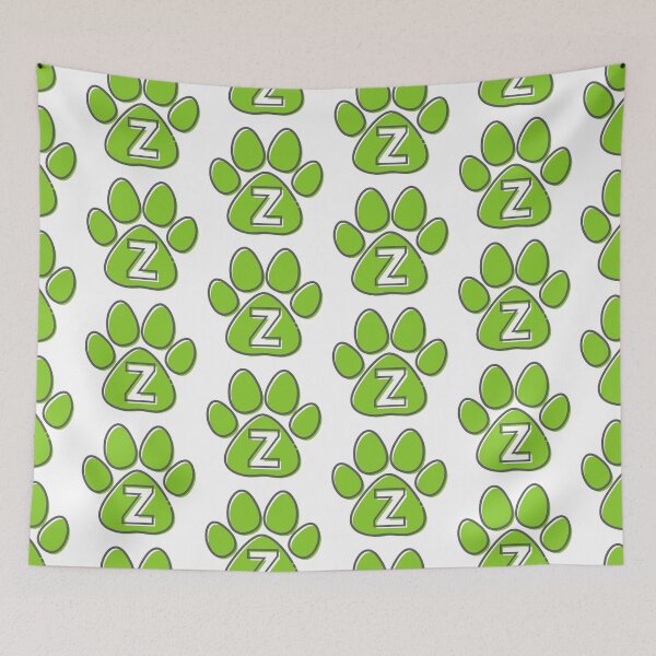 Item preview, Green Paw Monogram Z designed and sold by Coffee Lifestyle.