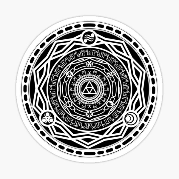 The Twilight Gate - Goddess and Sage symbols Sticker