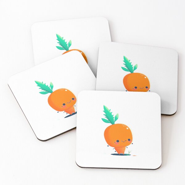 Artikelvorschau, cute kawaii chibi vegetable carrot entworfen und verkauft von ChibiInstant.
