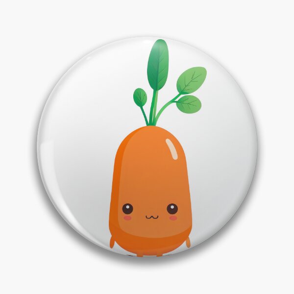 Artikelvorschau, cute kawaii chibi vegetable carrot entworfen und verkauft von ChibiInstant.