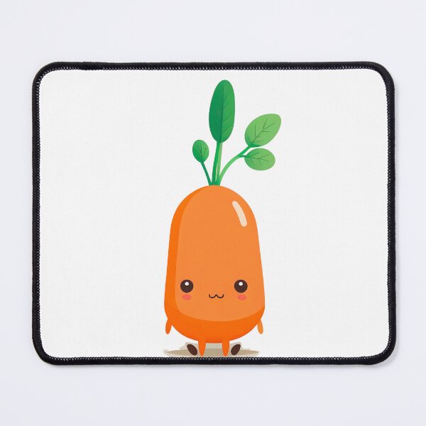 Artikelvorschau, cute kawaii chibi vegetable carrot entworfen und verkauft von ChibiInstant.