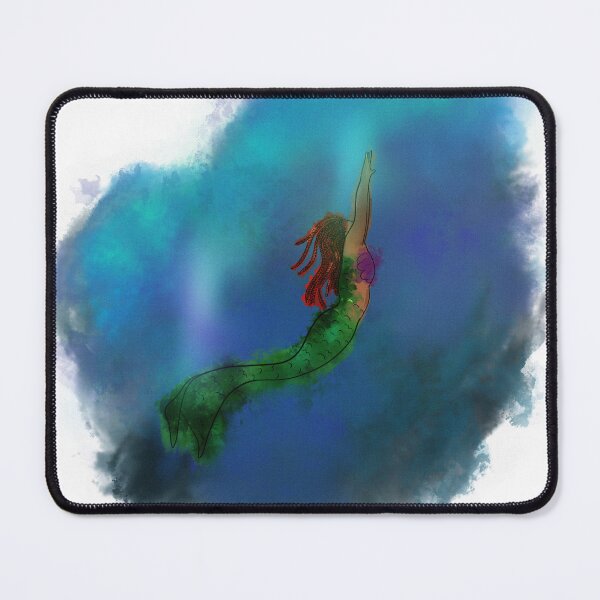 Item preview, Texturized Watercolor New Little Mermaid Design designed and sold by QuintanillaShop.