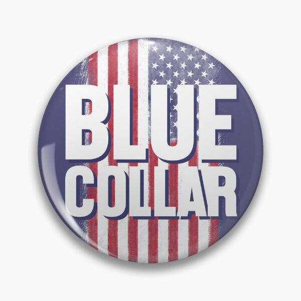 Item preview, Blue Collar over US Flag designed and sold by thelazypigeon.