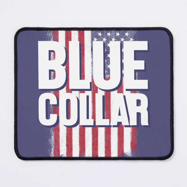 Item preview, Blue Collar over US Flag designed and sold by thelazypigeon.