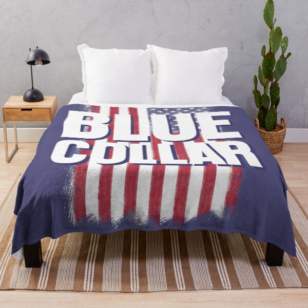 Item preview, Blue Collar over US Flag designed and sold by thelazypigeon.