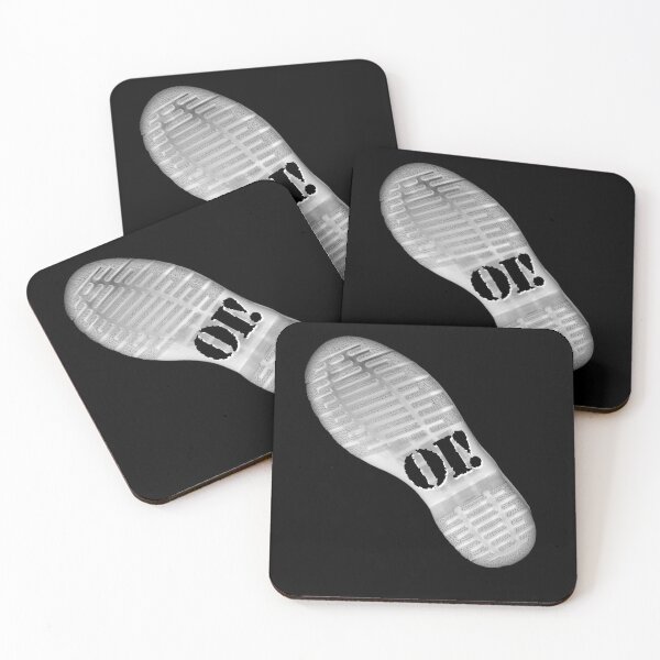 Item preview, OI! Skins boot print design in white designed and sold by ModSupporters.