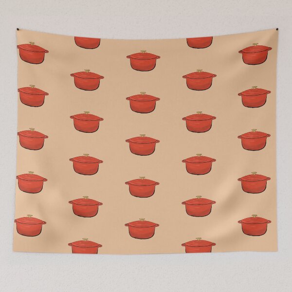 Item preview, Red Dutch Oven designed and sold by Clawberry.