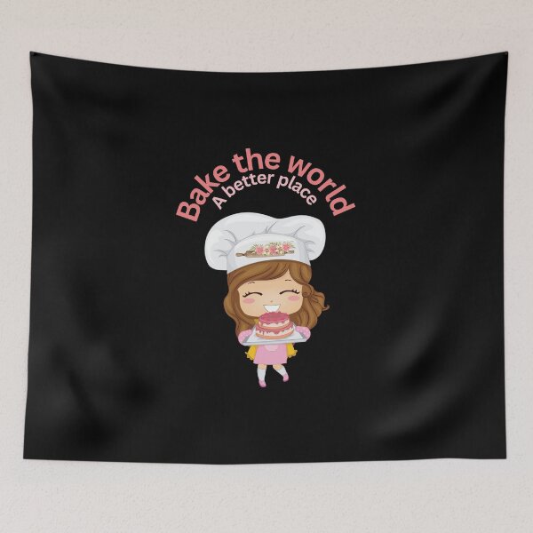 Item preview, Bake the world a better plac⭐️⭐️⭐️⭐️⭐️ designed and sold by Speckledfrog.