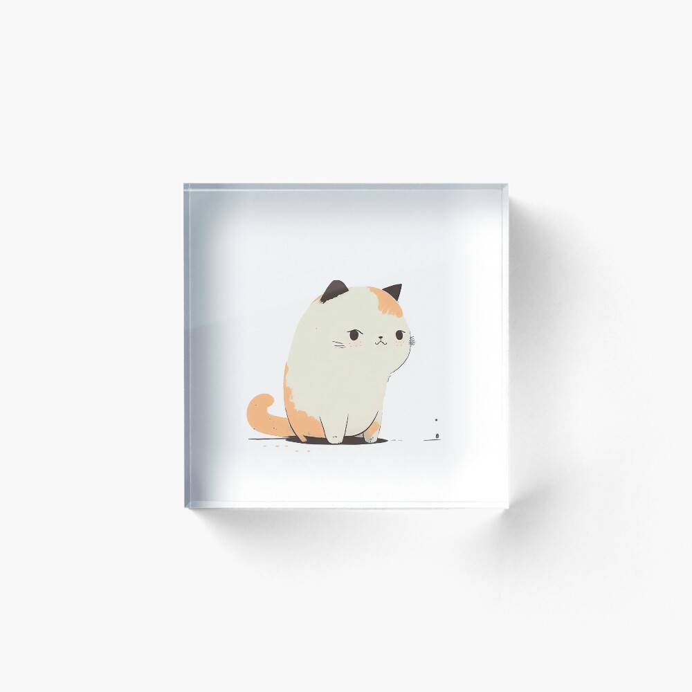 Vista previa del artículo con la obra «Bloque acrílico», diseñado y vendido por ChibiInstant.