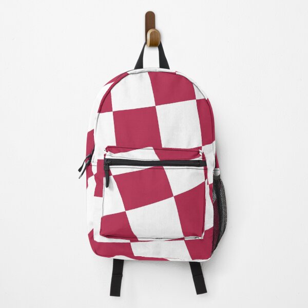 Item preview, Checkered wavy magenta geometric pattern designed and sold by likebakerdo.