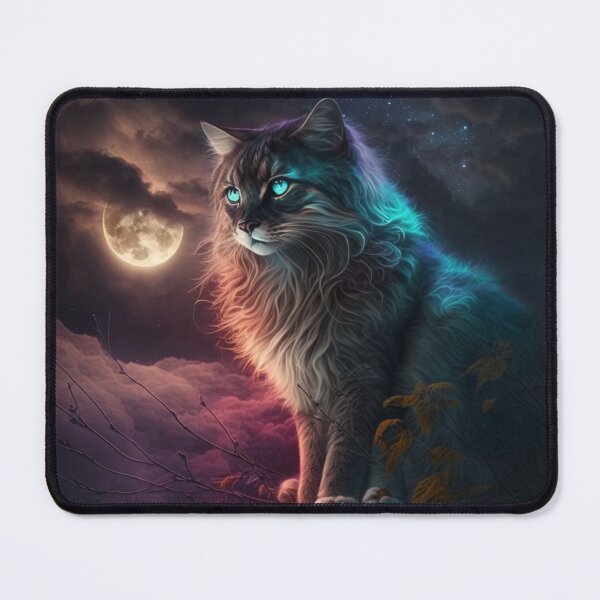 Item preview, Moonlight Cat of the Night by Anakwanar designed and sold by AIKunst.