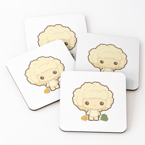 Item preview, Cauliflower cute kawaii chibi designed and sold by ChibiInstant.