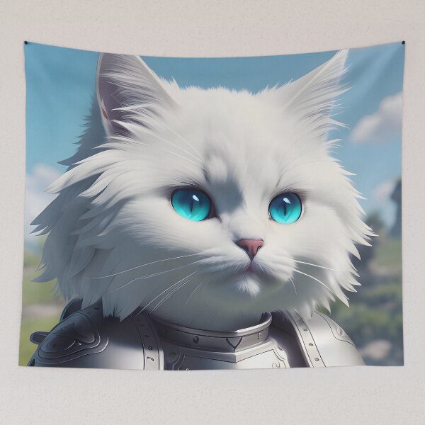Item preview, Cat in Armor - Modern Digital Art designed and sold by Ai-michiart.