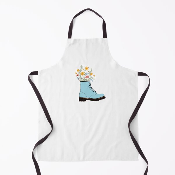Item preview, Light blue Doc Martens with flowers designed and sold by Hinke van Gorsel.