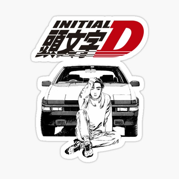 Initial D - anime japan vintage - Initial D - Sticker