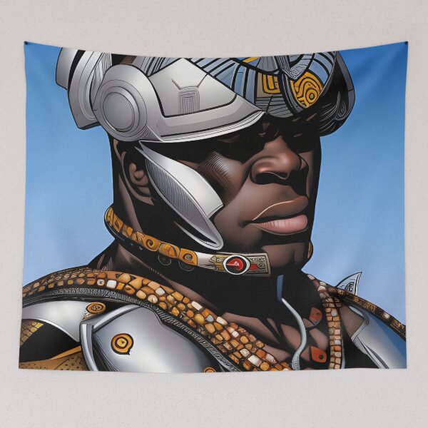 Item preview, Afro Futurism Art- Super Hero Stance designed and sold by NoirCultureC-2.