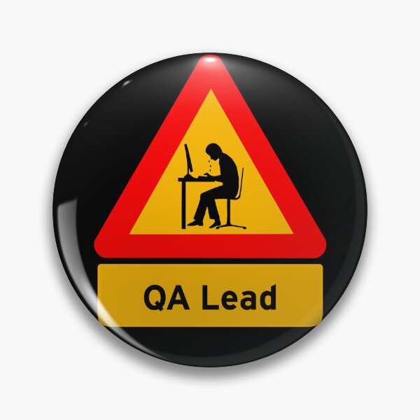 Item preview, 'QA Lead' Computer Man Crying - Funny Road Sign Design designed and sold by Ridiculam Toga.