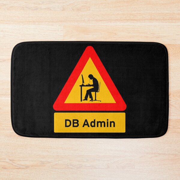 Item preview, 'DB Admin' Computer Man Crying - Funny Road Sign Design designed and sold by Ridiculam Toga.