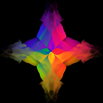 Artwork thumbnail, multicolored star by Meo Design