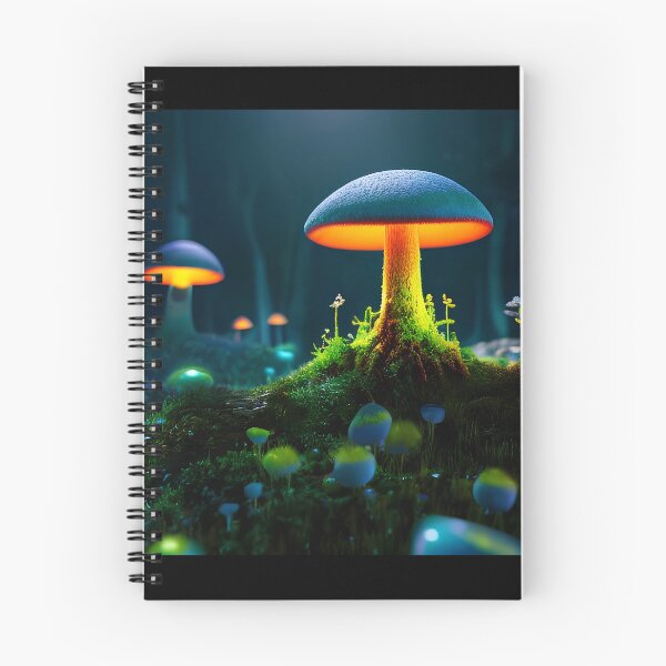 Item preview, Glowing Magic Mushrooms designed and sold by WildMountainArt.