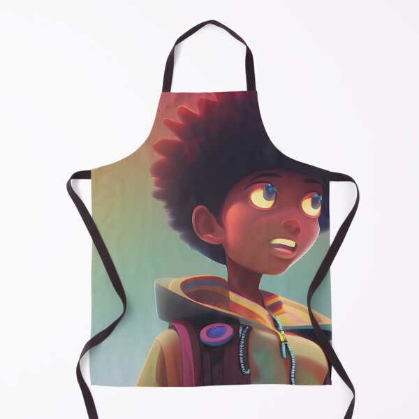 Artikelvorschau, Afro-Anime-Kunst – Junge blickt in den Horizont entworfen und verkauft von NoirCultureC-2.