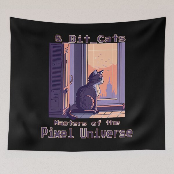 Item preview, Get ready to purr and byte with this cute and funny 8-Bit Cat T-Shirt designed and sold by francodelgrando.