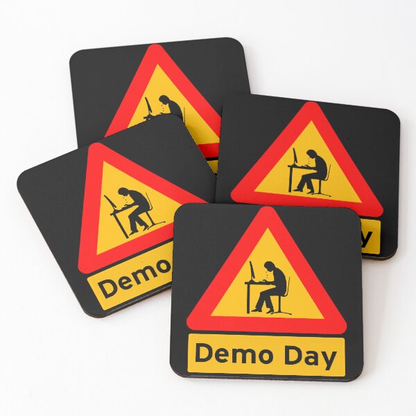 Item preview, 'Agile Demo Day' Computer Man Crying - Funny Road Sign Design designed and sold by Ridiculam Toga.