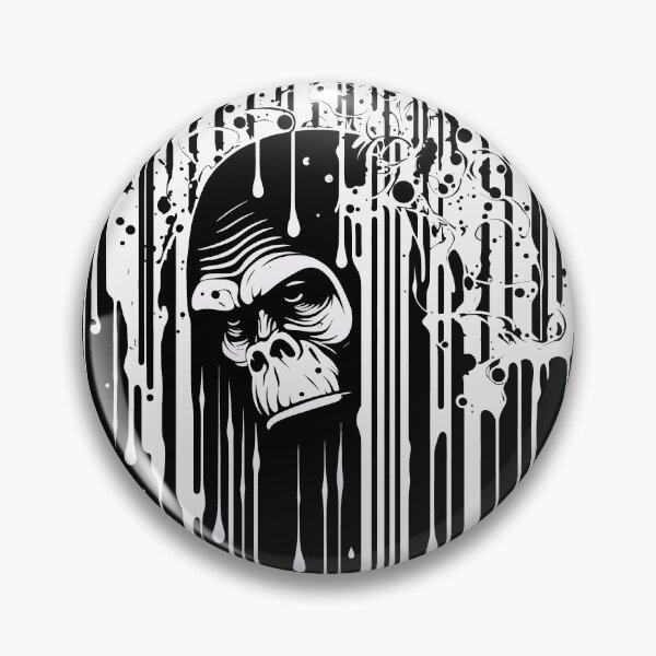Item preview, Monkey Gorilla Bored Ape With Dripping Paint designed and sold by Unicorn Trainwreck.