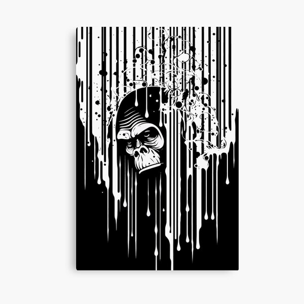 Strong ape gorilla gym workout bodybuilding fitness sport  Canvas