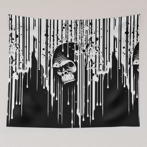 Item preview, Monkey Gorilla Bored Ape With Dripping Paint designed and sold by Unicorn Trainwreck.
