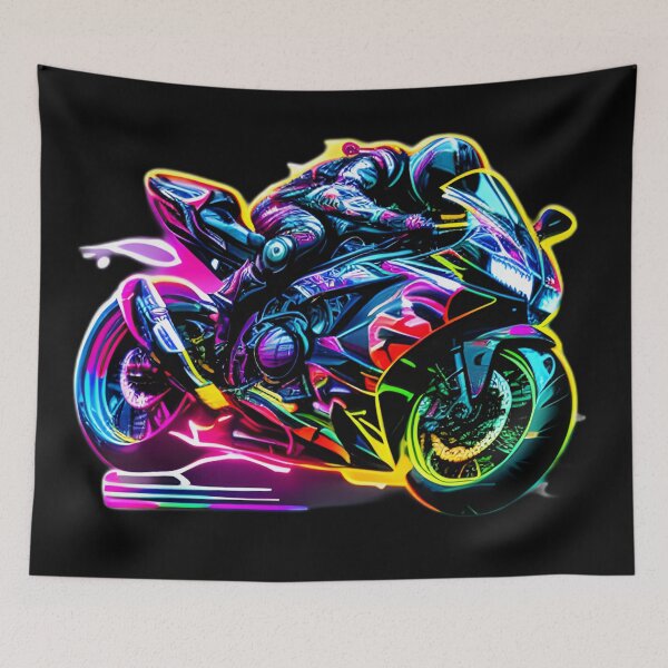 Artikelvorschau, Futuristisches Neon-Superbike entworfen und verkauft von verluxe.