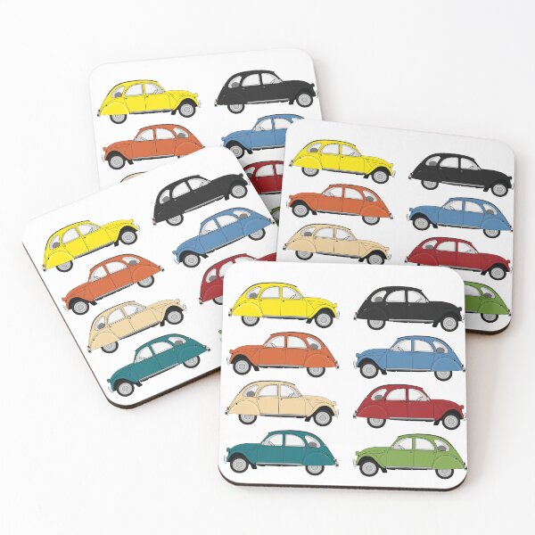 Item preview, Eight Colorful Citroen 2CVs designed and sold by paulclee.