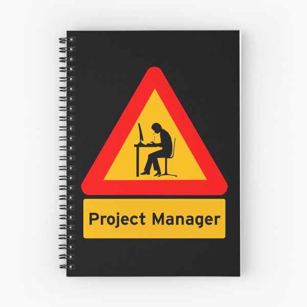 Item preview, 'Project Manager' Computer Man Crying - Funny Road Sign Design designed and sold by Ridiculam Toga.