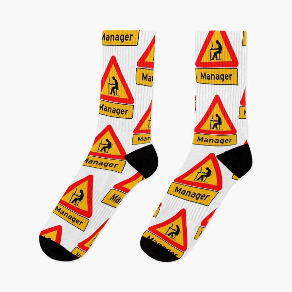 Item preview, 'Manager' Computer Man Crying - Funny Road Sign Design designed and sold by Ridiculam Toga.