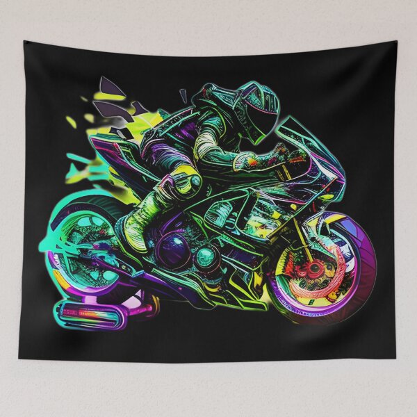 Artikelvorschau, Futuristisches Neon-Superbike entworfen und verkauft von verluxe.