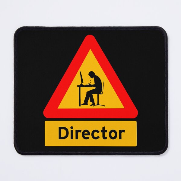 Item preview, 'Director' Computer Man Crying - Funny Road Sign Design designed and sold by Ridiculam Toga.