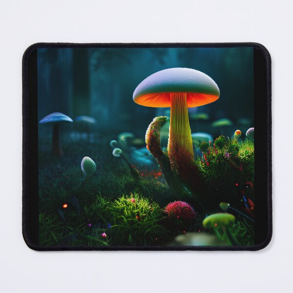 Item preview, Magic Mushrooms in the forest designed and sold by WildMountainArt.