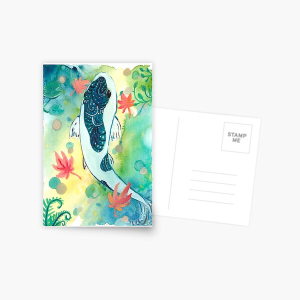 carpe koi Carte postale