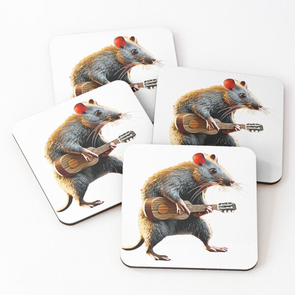 Item preview, Dancing rat with guitar designed and sold by flashcompact.