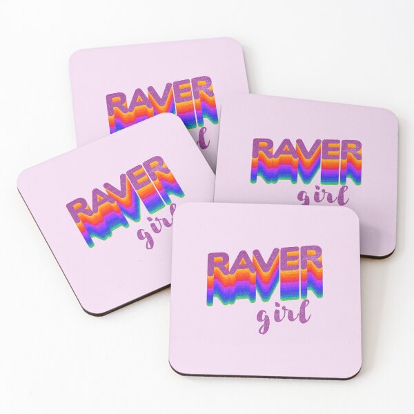Item preview, Raver girl colorful art for EDM summer festival, rave designed and sold by Print  Androïde.