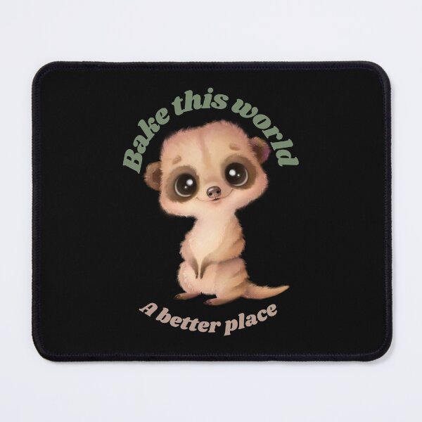 Item preview, Bake this world a better place with cute meerkat⭐️⭐️⭐️⭐️⭐️ designed and sold by Speckledfrog.