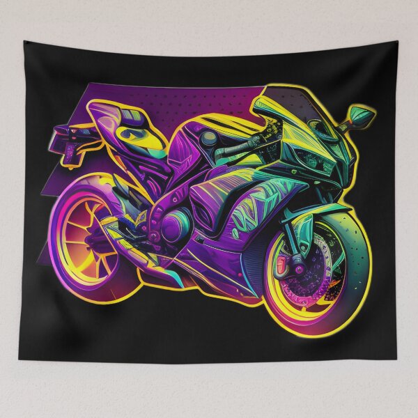 Artikelvorschau, Futuristisches Neon-Superbike entworfen und verkauft von verluxe.