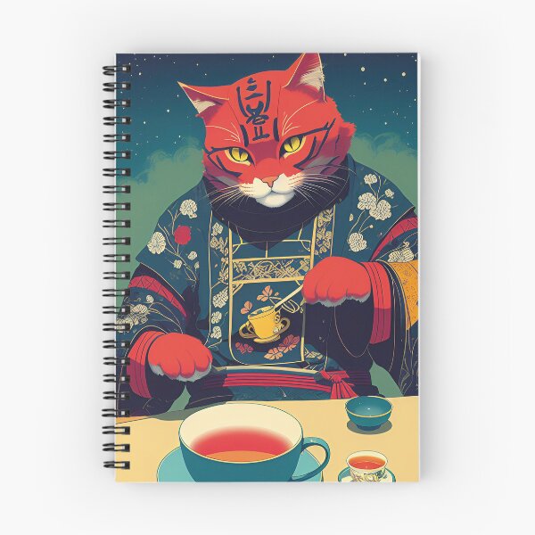 Item preview, Samurai Cat Drinking Some Tea designed and sold by FanaticFampy.